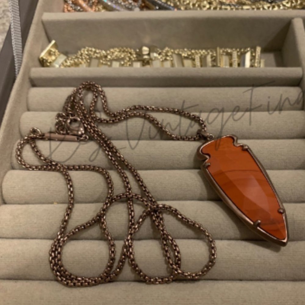 Kendra Scott Red Jasper Kimmy Necklace*